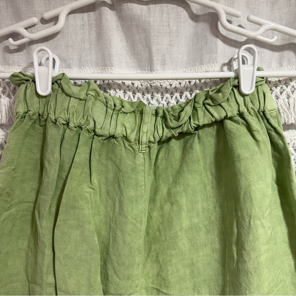 Young Fabulous & Broke YFB Linen Blend Relaxed Light Green Trousers - Picture 5 of 7